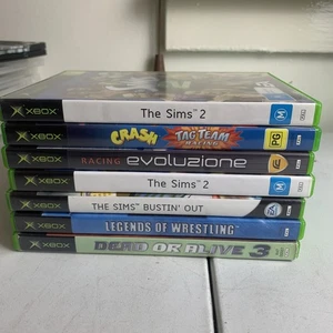 Xbox Original games Bundle Lot x7 Untested Sims, Crash Bandicoot - Picture 1 of 7
