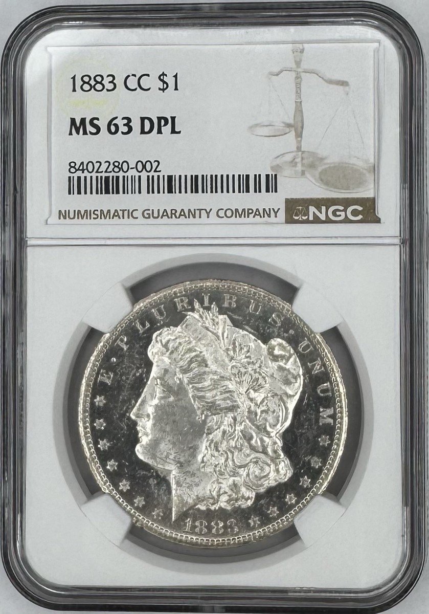 1883-CC GSA ホード モルガン シルバー ダラー 1 ドル コイン ANACS MS