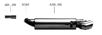Scarico sportivo Bastuck - Opel Vectra A - Immagine 1 di 3