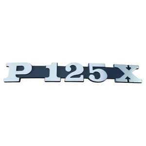 5768 TARGHETTA PIAGGIO "P 125 X" PER COFANO LATERALE VESPA PX 125 - Picture 1 of 1