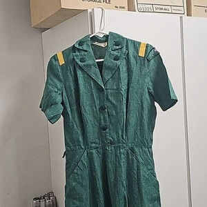 Vintage Girl Scout Uniform Dress Collector Authentic USA measurements in pics - Picture 1 of 14