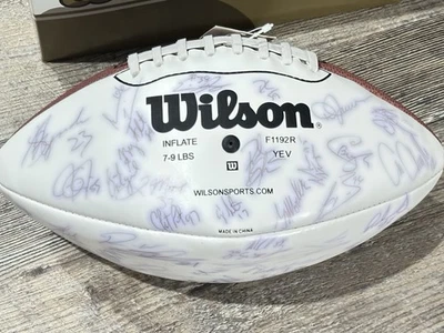 2002 CHICAGO BEARS Team SIGNED Autographed 60+ Signatures NFL Football Urlacher - Image 1 of 4