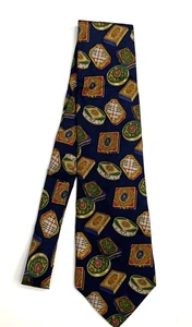 BURBERRYS OF LONDON    Necktie   100% Silk   Snuffboxes Pattern    DRY CLEANED - Picture 1 of 9