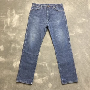 Wrangler Jeans Mens 36x34 Blue 13MWZ Western Cowboy 100% Cotton Denim Broken-In - Picture 1 of 10