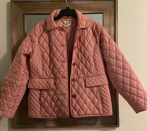 Giacca donna Michael Kors trapuntata rosa taglia L