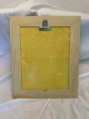 Wooden framed 12" x 14" vertical masonite clipboard from IKEA - Image 1 of 2