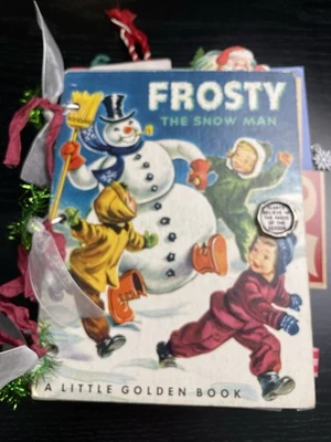 Frosty the Snowman vintage book junk journal Christmas - Image 1 of 4