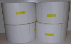 ULINE THERMAL PRINT LABELS 4X6 (FOUR ROLLS / 4000 LABELS TOTAL) - Picture 1 of 2