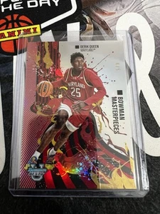 2024-25 Bowman Best U Masterpieces #BM-15 Derik Queen Red Refractor 4/5 🔥🔥 - Picture 1 of 2