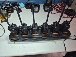 Icom F3001 6 VHF Radio Package, 6 Bay Charger, MURS Programmed No license req. - Picture 1 of 6