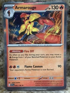 Pokemon Armarouge - Reverse Holo #41/198 Scarlet+Violet Base Set -MINT Condition - Picture 1 of 2