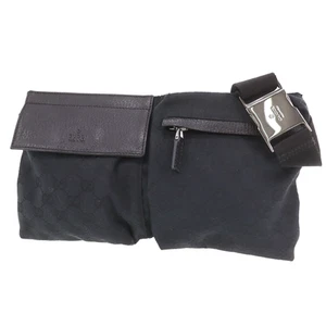 GUCCI Original GG Canvas Used Bauchtasche Gürteltasche Schwarz Canvas... - Bild 1 von 13