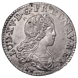 Monnaie France - Louis XV - Livre d'argent - 1720 A Paris - Imagen 1 de 2