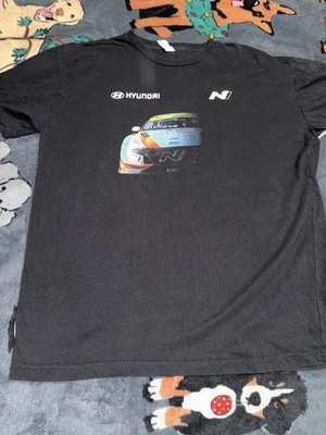 Hyundai T Shirt Mens XLarge Black N Line Cars Graphic Photo Tee  - Image 1 of 4