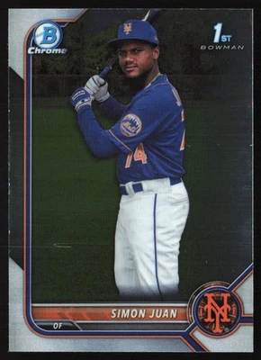 2022 Bowman Chrome Prospects Simon Juan #BCP-170 GS1 - Image 1 of 2