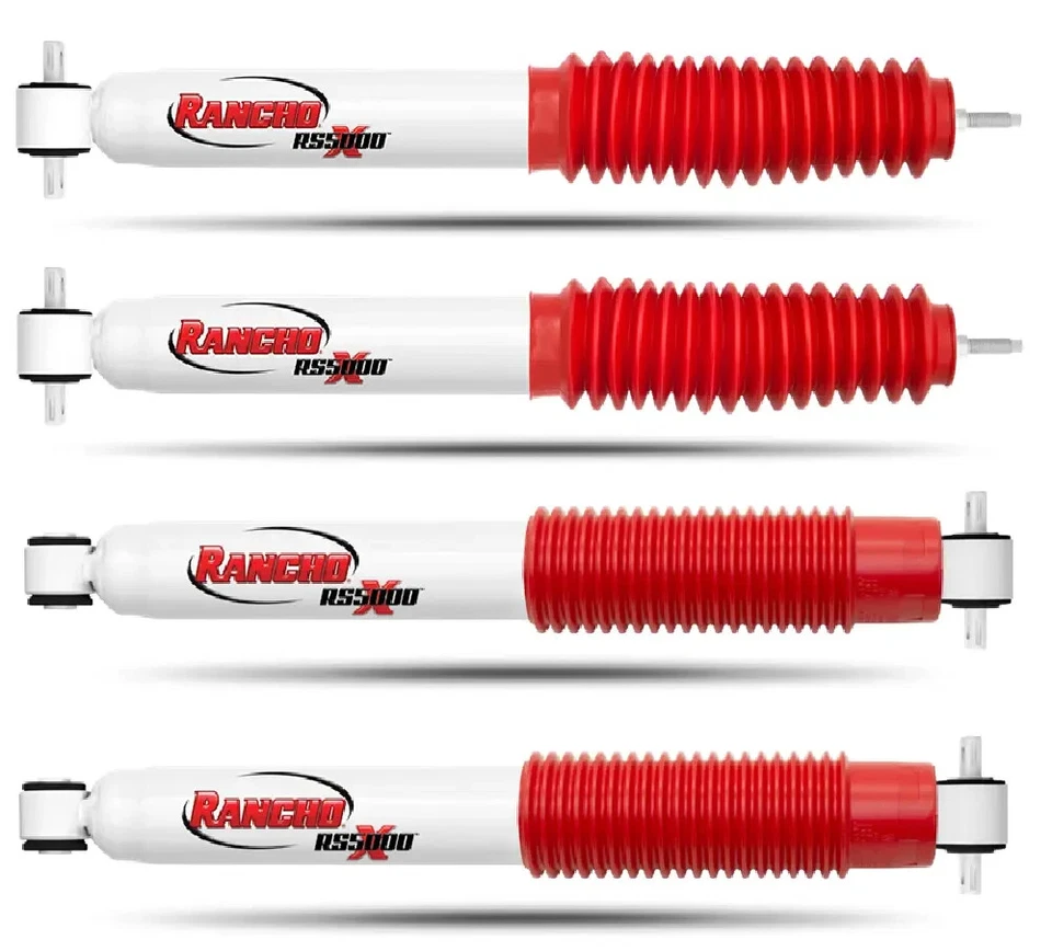 Rancho RS5000X Front & Rear Shock Absorber Set For 1997-2006 Jeep Wrangler TJ - Image 1 of 1
