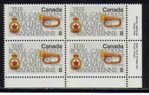 1975 Canada SC# 680 LR - Royal Canadian Legion - Plate Block M-NH Lot # 2649 - Picture 1 of 1