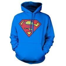 DC Comics Superman Lavado Escudo Angustiado Diseño Sudadera Jersey - Xx Grande