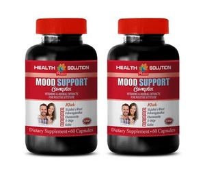 anxiety and stress relief supplements - MOOD SUPPORT COMPLEX - 5 htp gaba 2B - Picture 1 of 9