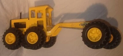 TONKA ROAD GRADER MISSING GRADING PARTS LOOKS VERY GOOD METAL AND PLASTIC - Image 1 of 4