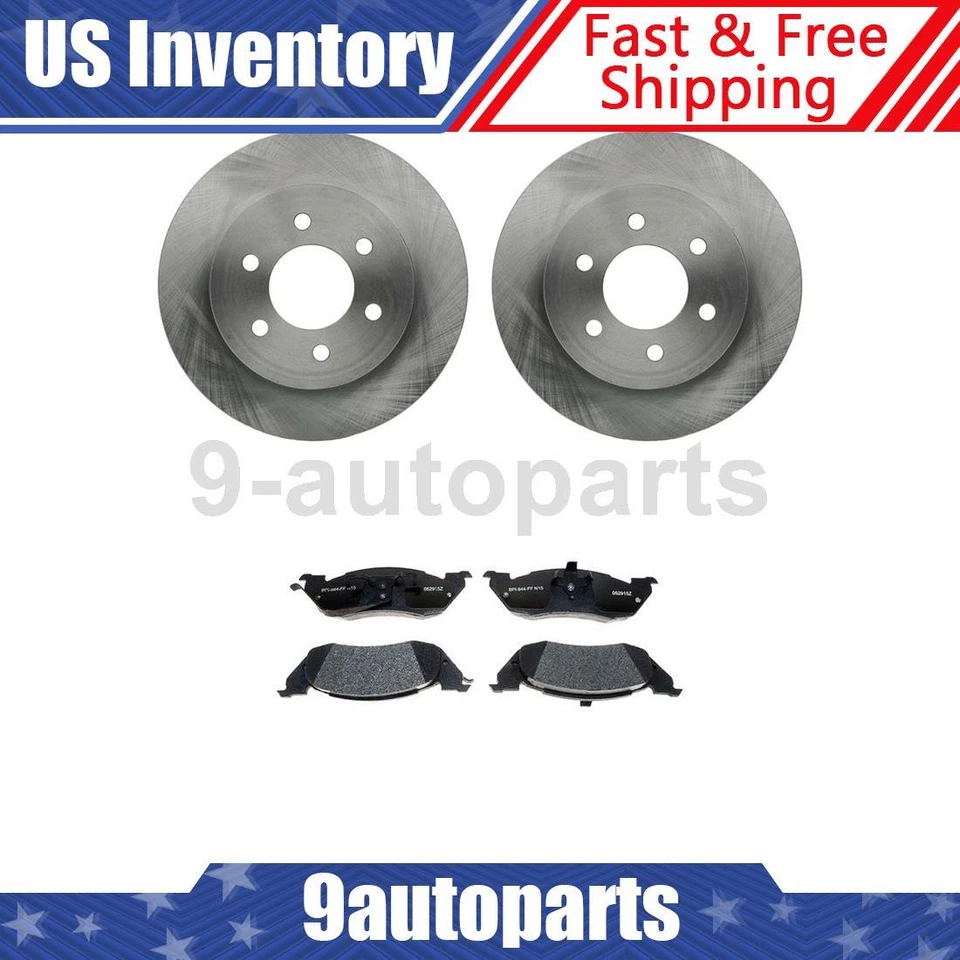 Rotores de freno de disco delanteros + pastillas de freno de cerámica para Dodge Dakota 1997 1998 Foto 1 de 4