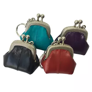 Mini llavero mini bolso de cuero genuino piel de anguila - Imagen 1 de 41
