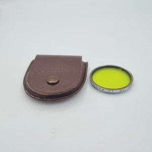 Agfa 71 2x 35.5 mm yellow green filter vintage genuine #107 - Picture 1 of 3