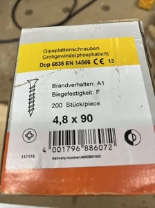 Schnellbauschrauben 4,8 X 90 - Bild 1 von 2