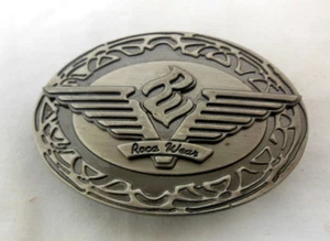 1E ROCO WEAR Belt Buckle Wing Logo Metal Design Mens - Picture 1 of 2