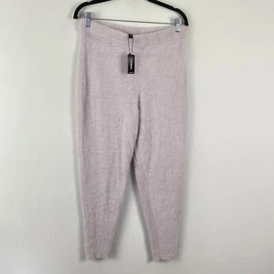 Express Furry Fuzzy Skinny Pull On Legging Pants Size M Purple Ankle Soft - Picture 1 of 10