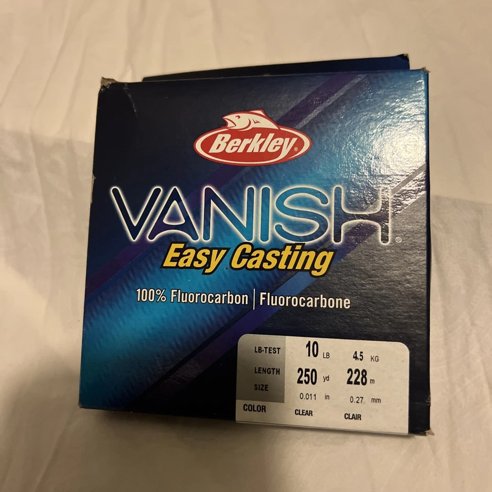 Berkley Vanish Fishing Line (250 yds) - Clear 10lb Fluorocarbon - Image 1 of 3