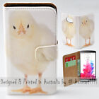 For LG Series Mobile Phone - Cute Chick Portrait Print Wallet Phone Case Cover