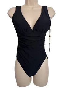 Helen Jon Olivia pezzo unico taglia small nero imbottito cinghie regolabili nuovo con etichetta $198 - Foto 1 di 12