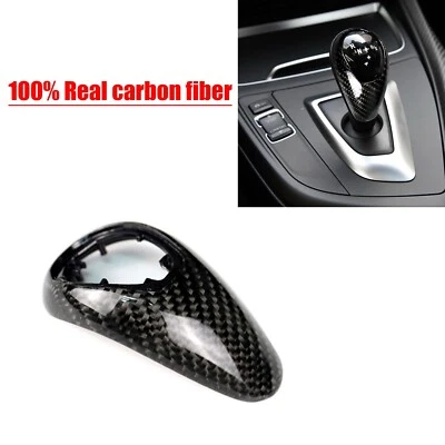 Pomo de cambio de marchas de repuesto de fibra de carbono real apto para BMW M2 M3 M4 2014-2018 Foto 1 de 4