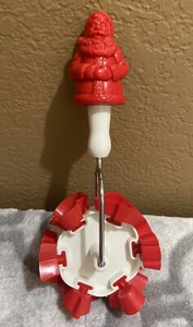 Wilton Rolling Pastry Dough Cutter Cookie Vintage Santa Handle 1992 2304-803 - Picture 1 of 9