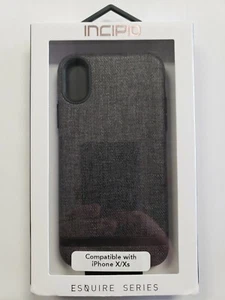 Incipio Esquire Carnaby Serie strukturierte Schutzhülle für iPhone X & XS - grau NEU - Bild 1 von 3