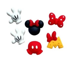 All About Minnie Embellecimiento Set - Botones artesanales chatarra coser botones Shelly's Botones - Imagen 1 de 3