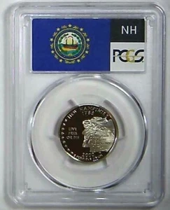 2000-S 25C State Quarter New Hampshire PCGS PR69 DCAM CLAD 22scl0101 - Picture 1 of 2