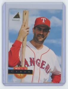 1994 Pinnacle Will Clark . Texas Rangers #513