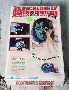 The Incredibly Strange Creatures Who Stopped Living Zombies VHS Big Box Rental. - Picture 1 of 7