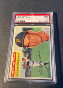 1956 Topps Baseball #328 Preston Ward PSA 7 - Foto 1 di 3