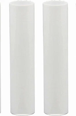 WESTINGHOUSE Pair (2) - 4" White Plastic Candelabra Base Candle Covers / Sleeves ( 7/8" OD)