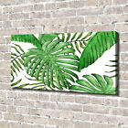 Leinwandbild Kunst-Druck 140x70 Bilder Blumen Pflanzen Tropische Blätter