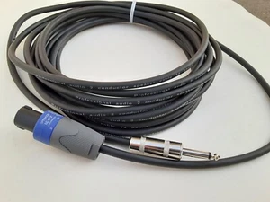 50 FT SpeakOn w/Neutrik NL4FX to 1/4" TS Speaker Cable 14AWG - Picture 1 of 3