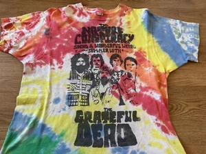 Vtg 80’s Grateful Dead L T-shirt FOTL Nature Conspiracy Government Mind Control - Picture 1 of 8
