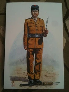 Military Postcard Rifleman Royal Gurkha Rifles by Alix Baker - Picture 1 of 1