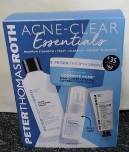 Peter Thomas Roth Acne-Clear Essentials 4-teiliges Akne-Kit ~ Neu im Karton EXP 05/24 - Bild 1 von 3