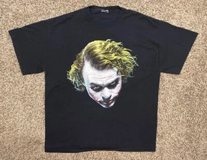 Dark Knight Joker Shirt Herren Gr. Large Batman Heath Ledger Film Promo Big Face - Bild 1 von 9