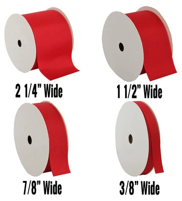 Grosgrain Ribbon 3/8",7/8",1 1/2",2 1/4" widths 10 yd rolls 25 colors - Image 1 of 4