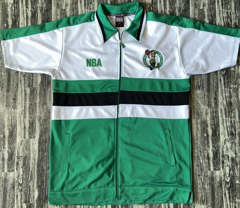 OUNK NBA Boston Celtics Full Zip Basketball Warm Up Jacket Adult sz XLT Cover